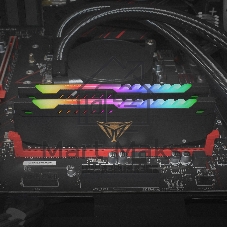 Оперативная память Patriot Viper Steel, DDR4, 64GB (2x32GB), 3200MHz, CL18, DIMM, с радиатором, RGB, черный