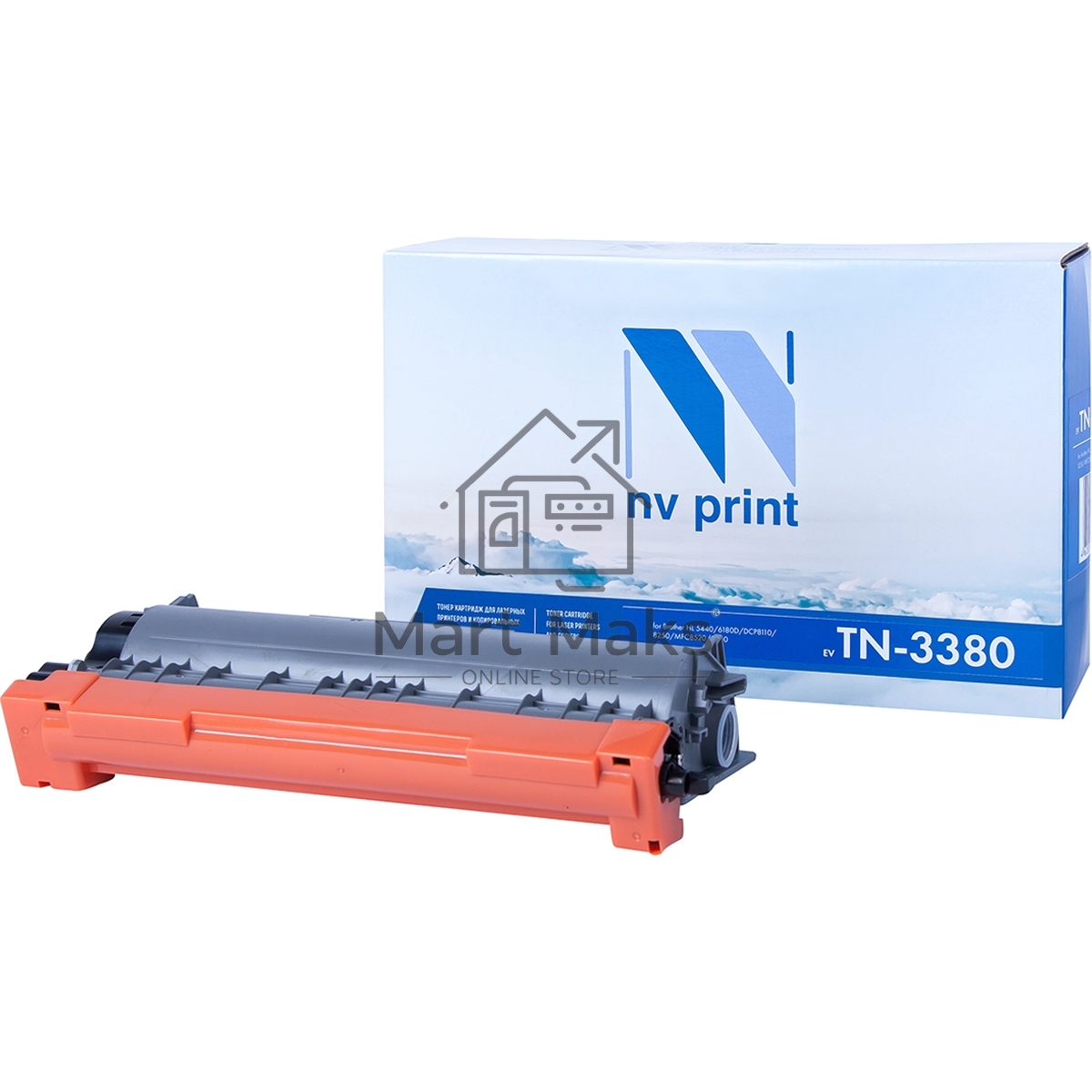 Картридж NVPrint совместимый Brother TN-3380T для HL-5440D/5450DN/5470DW/6180DW/8250/8950/DCP-8110/MFC-8520 (8000k)
