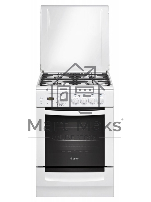 Плита газовая Gefest ПГ6100-03 белый, конфорок 4 шт, духовка 52 л, 60 см x 85 см x 60 см