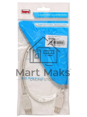 Кабель-удлинитель USB2.0 Buro USB2.0-AM-AF-0,75M USB A (m)/USB A (f) 0.75м