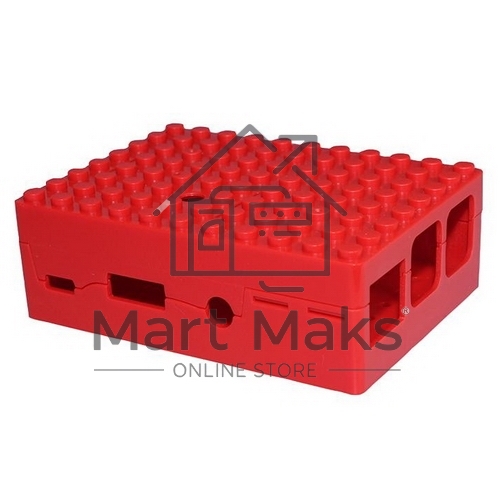 Корпус RA183 red для микрокомпьютера Raspberry Pi 3 ACD Red ABS Plastic Building Block case for Raspberry Pi 3