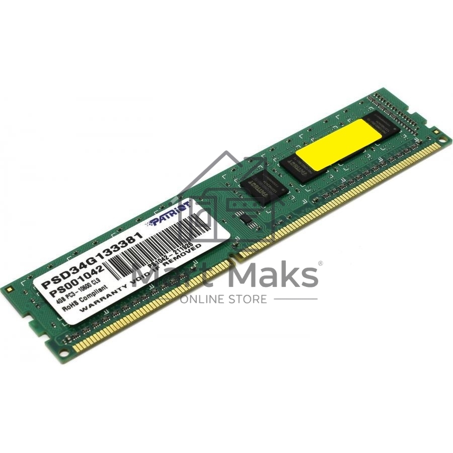 Оперативная память Patriot Signature, DDR4, 4GB (1x4 GB), 2133 MHz, CL15, DIMM