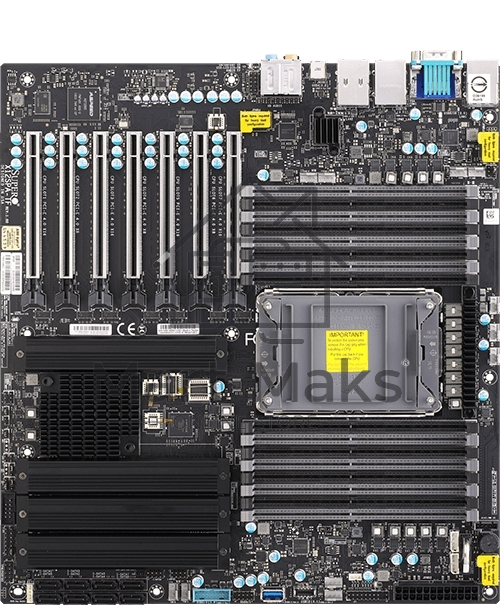 Материнская платая SuperMicro MB Single Socket LGA-4189 (Socket P+) supported/Up to 4TB 3DS ECC RDIMM/4 PCI-E 4.0 x16/3 PCI-E 4.0 x8/Single LAN