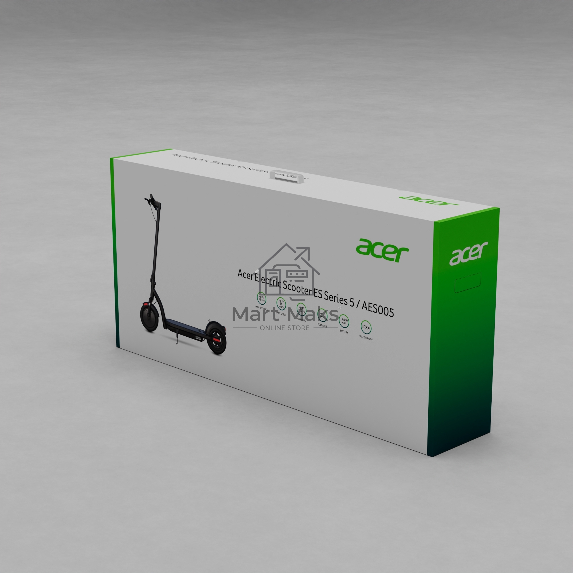 Электросамокат Acer ES Series 5 AES005 15000mAh черный (без сумки)