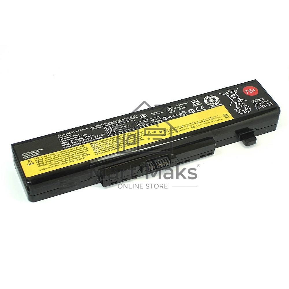 Аккумуляторная батарея для ноутбукa Lenovo IdeaPad Y480 (L11L6F01 75+) 11.1V 48Wh черный