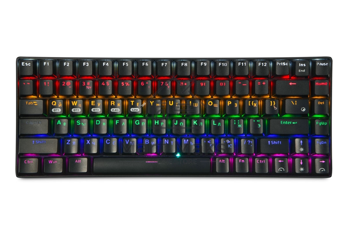 Клавиатура Gembird KBW-G510L проводная + беспроводная, USB, черный