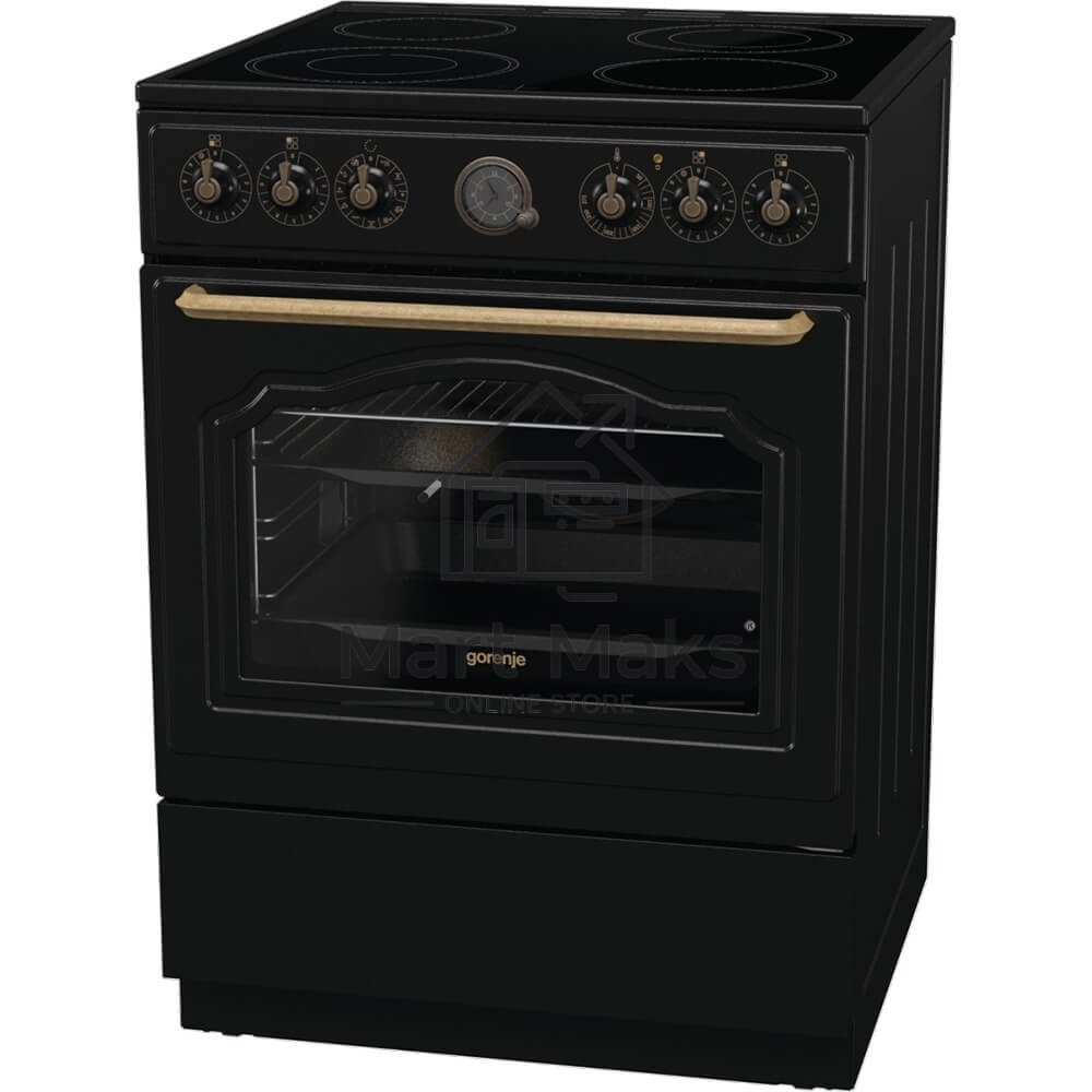 Плита электрическая Gorenje GECS6B71CLB черный, конфорок 4 электрических, духовка 71 л, 60 см x 85 см x 60 см