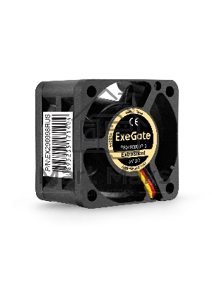 Вентилятор для корпуса ExeGate ExtraSilent ES04020S3P-5 черный, 40 мм, 4800 об/мин, 21 дБ, 3 pin