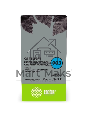 Картридж струйный Cactus CS-T6L99AE №903 черный (18 мл) для HP OJP 6950/6960/6970