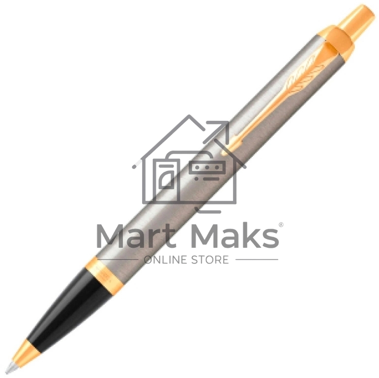 Ручка шариковая Parker IM Core K321 (CW1931670) Brushed Metal GT M, синие чернила, подарочная коробка