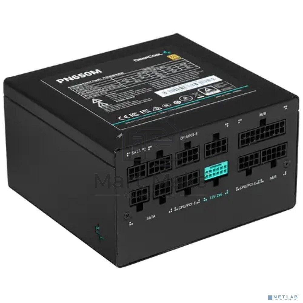 Блок питания Deepcool / GamerStorm PN650M, 650Вт, 80 PLUS Gold, 120мм, модульный, черный