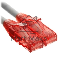 Патч-корд Hyperline U/UTP, Cat.5e, LSZH, 10 м, серый 
