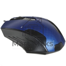 Мышь проводная Qumo Office M14 синий, 1000 dpi, USB, кнопки - 3