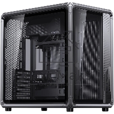 Корпус без блока питания Case JONSBO X400, Midi-Tower, TG, no fan, 2xUSB-A 3.0 + 1xUSB-C 3.2, ATX, mATX, mITX Grey