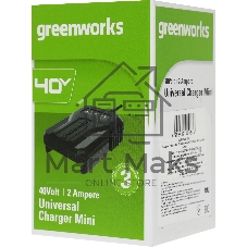 Зарядное устройство GreenWorks G40UCM2M, 40V, 2A (2946507)
