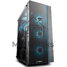 Компьютерный корпус Deepcool MATREXX 55 V4 без БП, боковое окно (закаленное стекло), 3xARGb LED 140мм вентилятора спереди, 1xARGb LED 120мм вентилятор сзади, черный, ATX