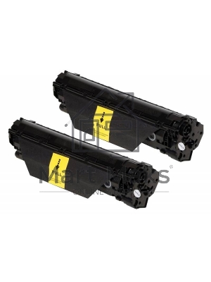 Картридж лазерный Cactus CS-CE285AD черный, комплект 2х1600 стр., для HP LJ P1102/P1102W/M1130/M1132