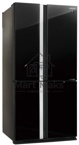 Холодильник Sharp SJGX98PBK черный трёхкамерный 394/211 л морозилка снизу