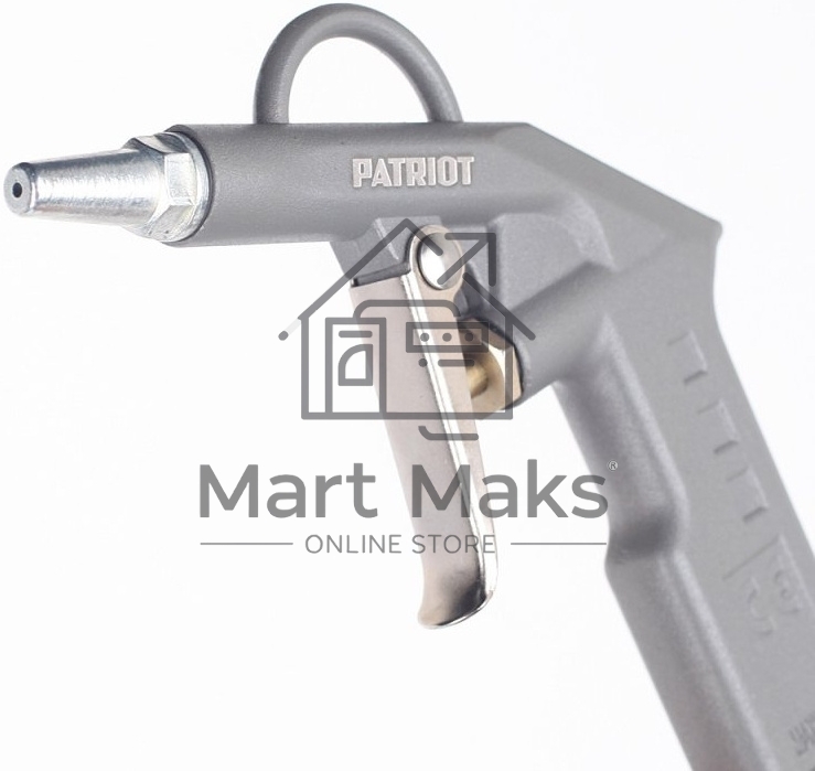 Пистолет продувочный PATRIOT GH 60A10бар 400л/мин длина сопла25мм быстросъем