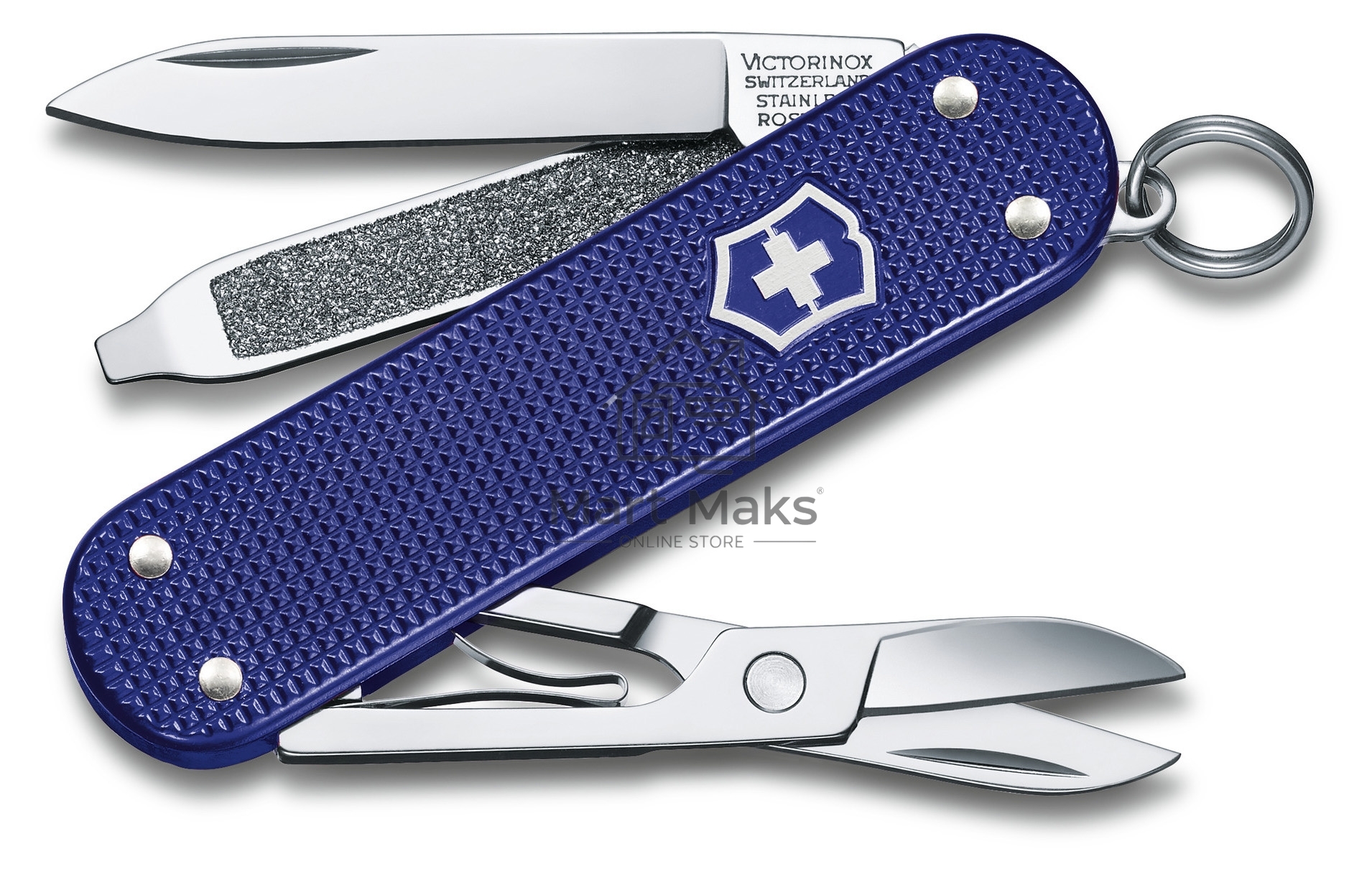 Нож перочинный Victorinox Classic Night Dive (0.6221.222G) 58мм 7функц. карт.коробка