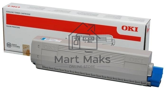 Картридж лазерный Oki C822 7.3К (голубой)