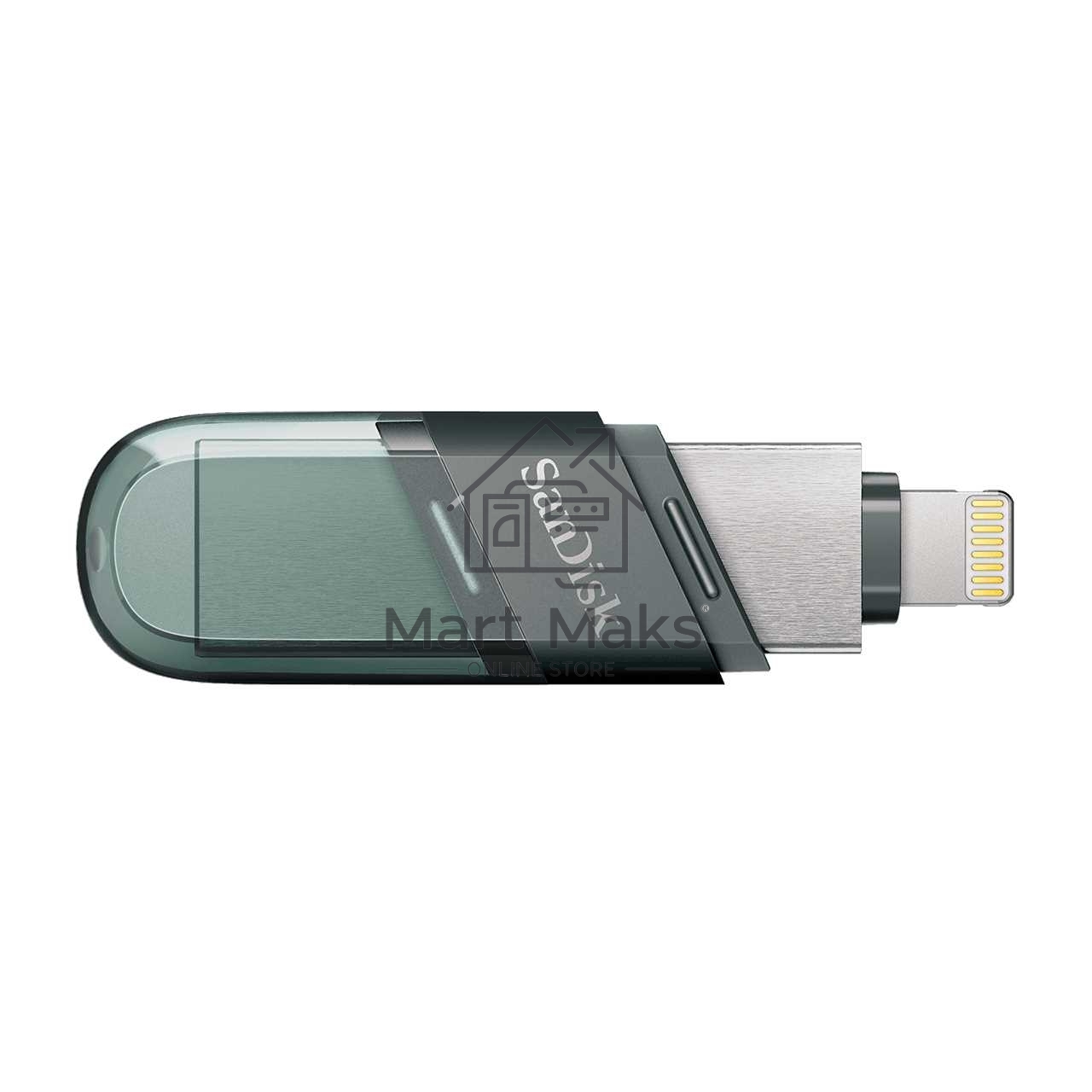 Флешка USB R/W R/W Sandisk 128Gb iXpand Flip SDIX90N-128G-GN6NE USB3.1 зеленый/серебристый