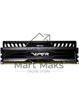 Оперативная память Patriot Viper 3, DDR3, 8GB (1x8 GB), 1600 MHz, CL10, радиатор, черный