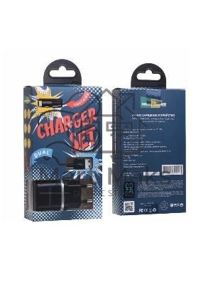 Сетевое зарядное устройство СЗУ 2USB 2.4A для Lightning 8-pin More choice NC22i (Black)