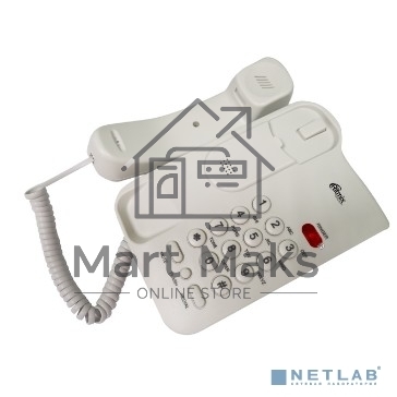 Телефон проводной Ritmix RT-311 белый