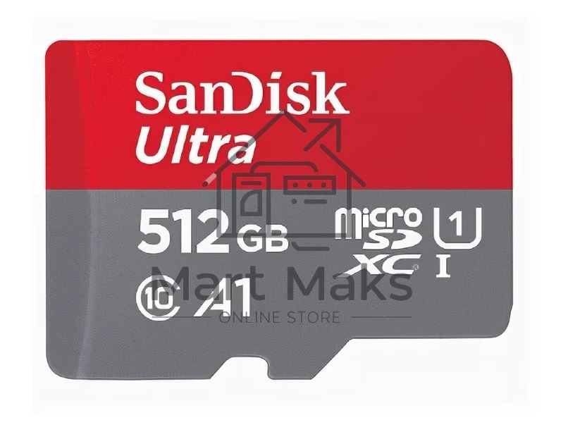 Флеш карта microSD 512GB SanDisk microSDXC Class 10 Ultra UHS-I A1 140MB/s