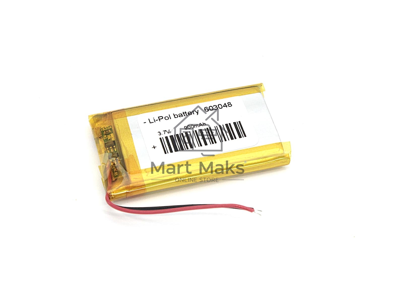 Аккумулятор Li-Pol (батарея) 6*30*48мм 2pin 3.7V/900mAh