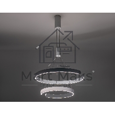 Подвесной светодиодный светильник Ambrella light FL5884/2 WH белый 45W 3000K/4200K/6400K D600/400*1200 (без ПДУ)