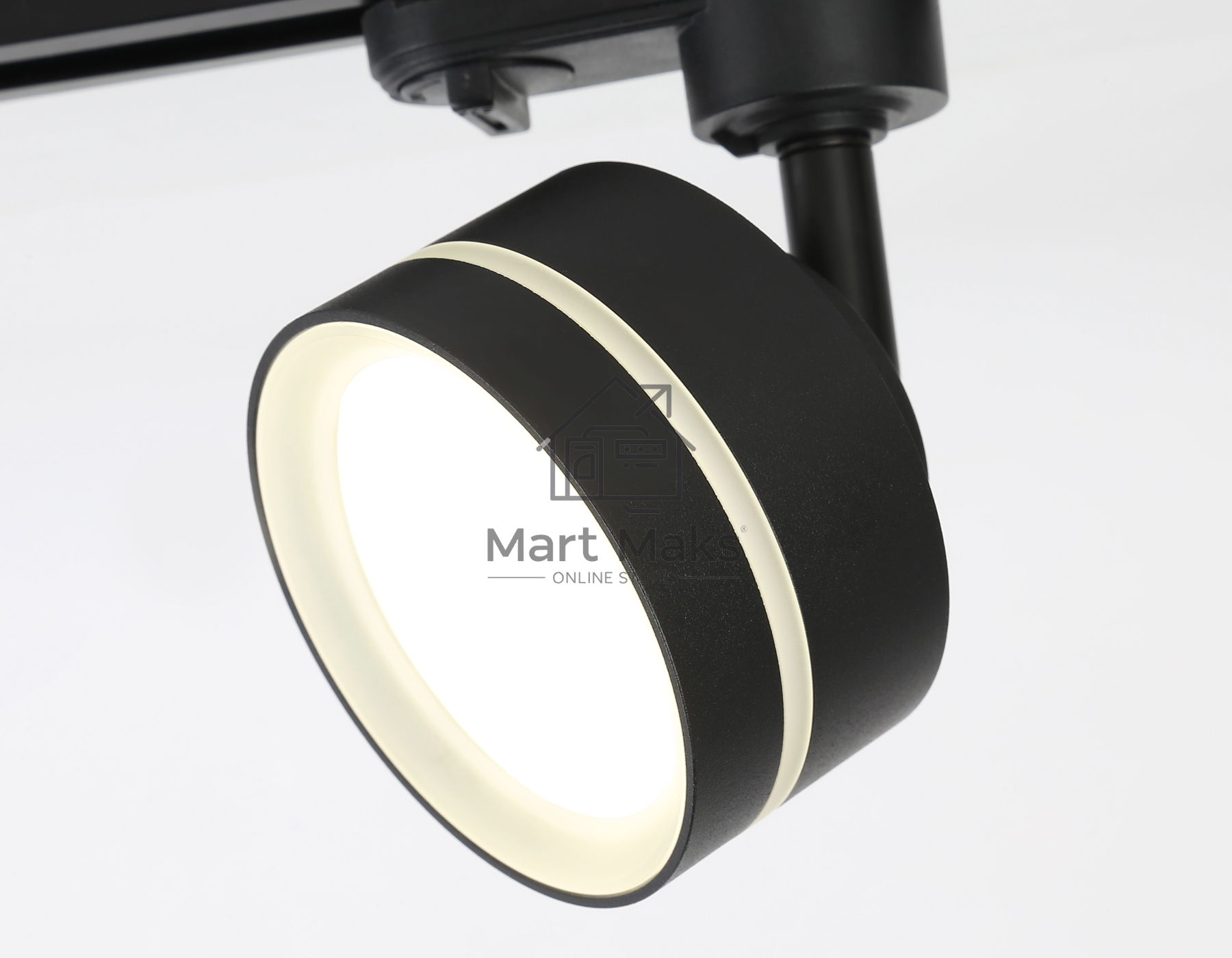 Трековый светильник Ambrella light GL5385 BK/FR черный/белый матовый GX53 max 12W