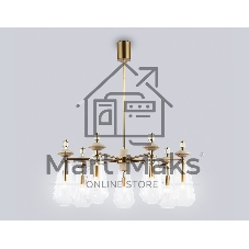 Люстра Ambrella light LH53306/7 BS/CL латунь/прозрачный E14*7 max 40W D770*925