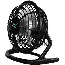Вентилятор Rix RDF-1500USB чёрный, настольный, 2.5 Вт, 1 скорость, 10 см