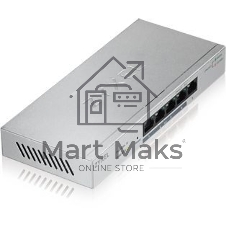 Коммутатор ZYXEL GS1200-5 Smart 5-port GbE Web Managed Switch, VLAN, IGMP, QoS, Link Aggregation