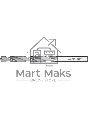 Сверло Зубр по мет Проф-В класс В Р6М5 Проф 29621-10 d=10 0 мм 29621-10