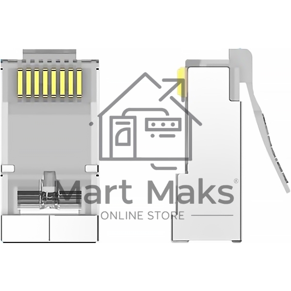 Коннектор Vention RJ45 (8p8c), FTP, cat. 6A, под витую пару, экранированный (10шт.)