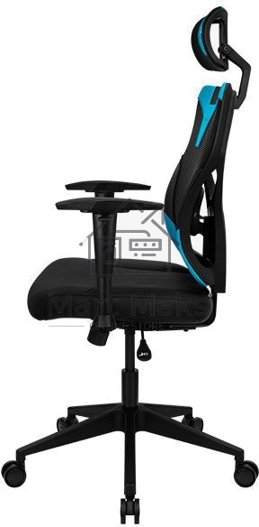 Кресло Aerocool GUARDIAN Ice Blue (<150кг, эргономичное, сетчатый материал, 2D подлокотник)