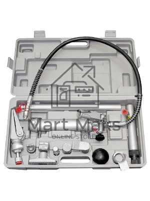 Растяжка гидравлическая Matrix 4 т, набор из 17 предметов, 7 сменных насадок, в пласт. кейсе