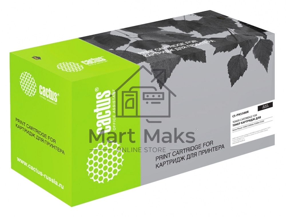 Картридж лазерный Cactus CS-PH5500 (113R00668) черный (30000 стр.) для Xerox Phaser 5500/5500dn/5500n/5550