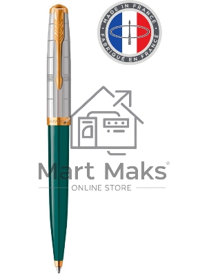 Ручка шариковая Parker 51 Premium (CW2169076) Forest Green GT M, черные чернила, подарочная коробка