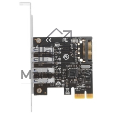 Контроллер ExeGate EXE-314 PCI-E 2.0, 4*USB 3.0 ext, разъем доп.питания (OEM)