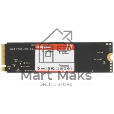 Накопитель SSD KingSpec NE-512, 512Gb, M.2 2280, PCIe 3.0 x4, NVMe, R/W 2400/1700