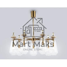 Люстра Ambrella light LH53306/7 BS/CL латунь/прозрачный E14*7 max 40W D770*925