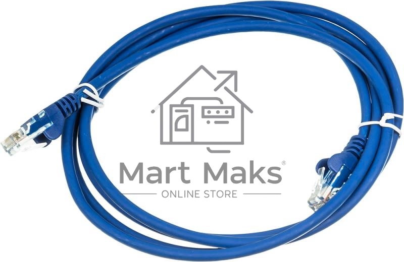 Кабель Патч-корд Lanmaster UTP LAN-PC45/U5E-2.0-BL вилка RJ-45-вилка RJ-45 кат.5е 2м синий LSZH (уп.:1шт)