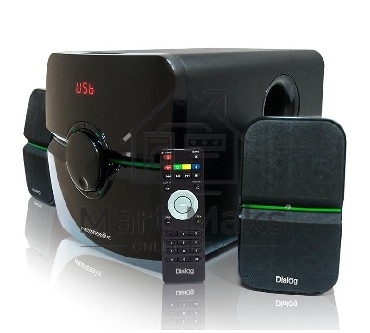 Колонки Dialog Progressive AP-203 черный 2.1, 18W+2*10W RMS, USB+SD reade