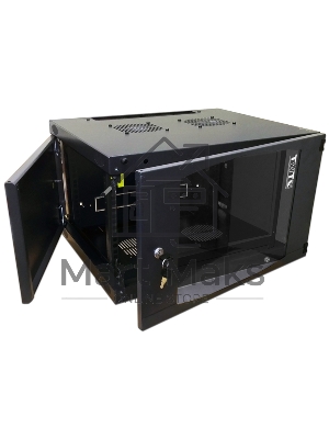 Шкаф настенный Next, 18U 550x450, стеклянная дверь, черный