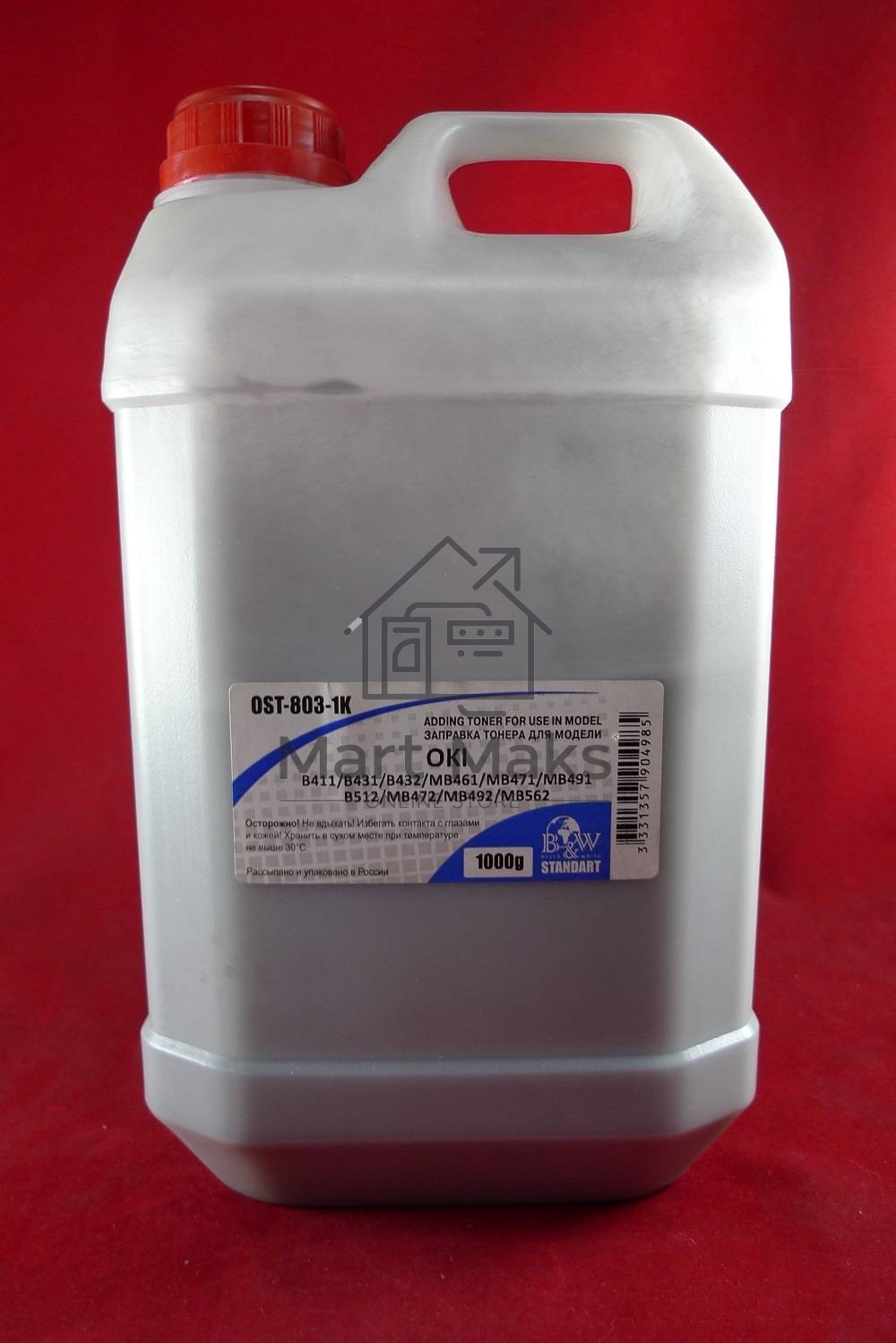 Тонер OKI B411/B431/B432/MB461/MB471/MB491/B512/MB472/MB492/MB562 Black (кан. 1кг) B&W Standart фас. Россия Тонер OKI B411/B431/B432/MB461/MB471/MB491/B512/MB472/MB492/MB562 Black (кан. 1кг) B&W Standart фас. Россия