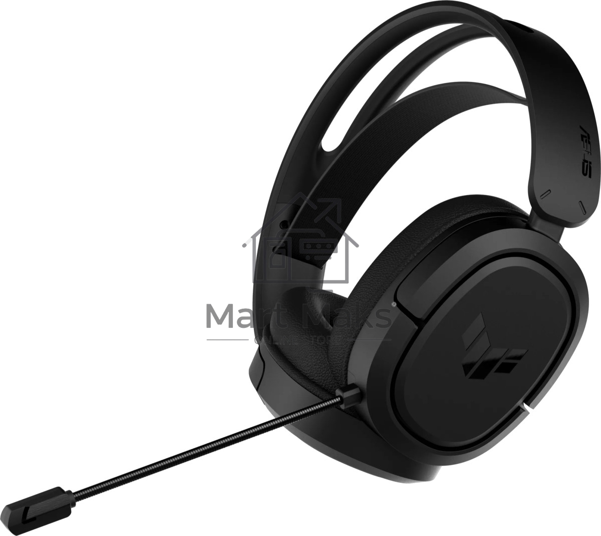Игровые наушники ASUS TUF Gaming H1 WL чёрные (2.4 ГГц, 7.1 виртуально, 40мм, неодимовые магниты, 32 Ом, 20~20000 Гц, микрофон, USB-C, PC, Mac, PS4, Nintendo Switch, Xbox One, 90YH0391-B3UA00)